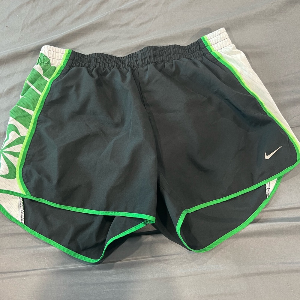 Nike Dri-FIT Black and Lime Green Shorts